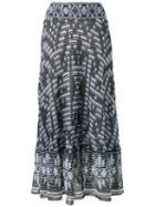 Cecilia Prado - Knitted Skirt - Women - Acrylic/lurex/viscose - G, Black, Acrylic/lurex/viscose