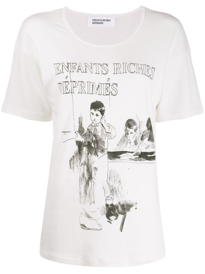 Enfants Riches Déprimés Deaf Child Relaxed-fit T-shirt - White