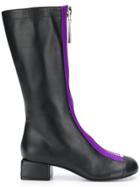 Marni Zip Front Mid-calf Boots - Black