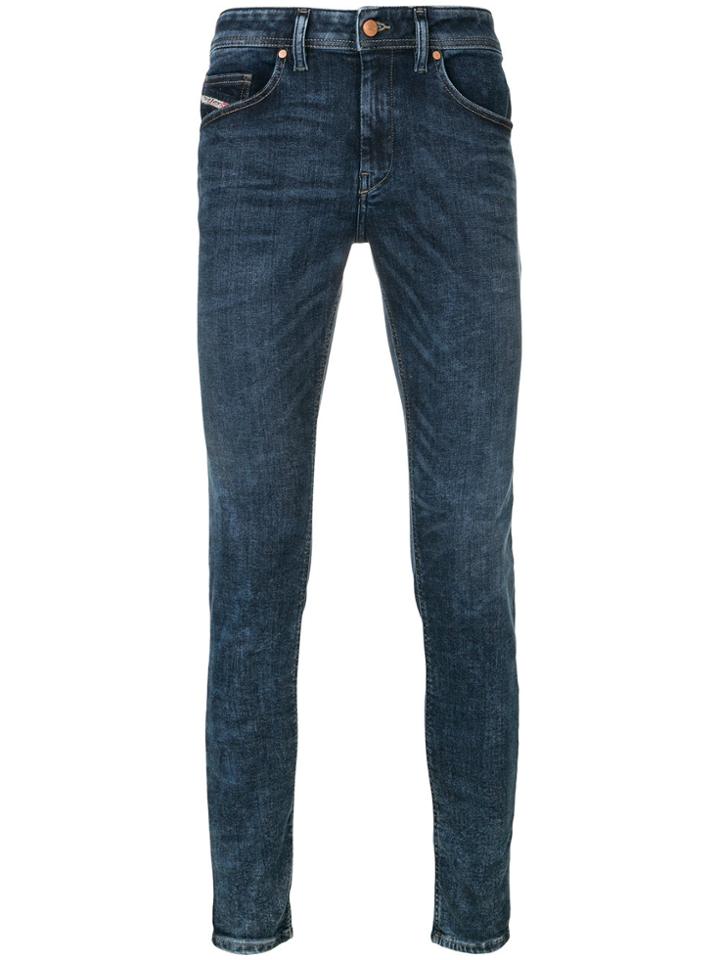 Diesel Stickker Skinny Jeans - Blue