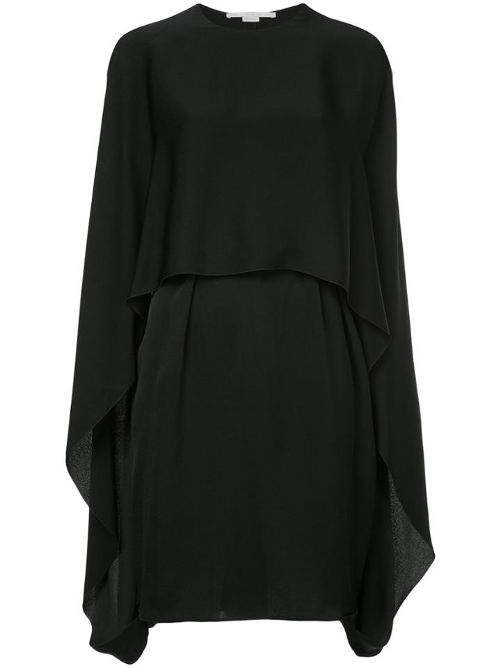 Stella Mccartney Cape Midi Dress - Black