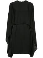 Stella Mccartney Cape Midi Dress - Black