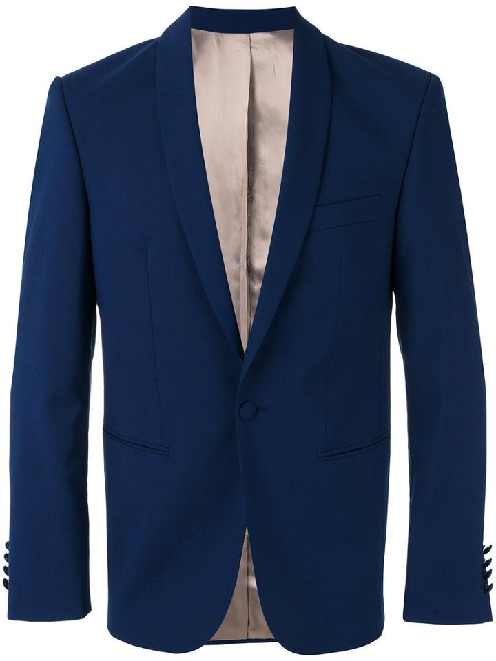 A Kind Of Guise - Formal Blazer - Men - Viscose/virgin Wool - 48, Blue, Viscose/virgin Wool