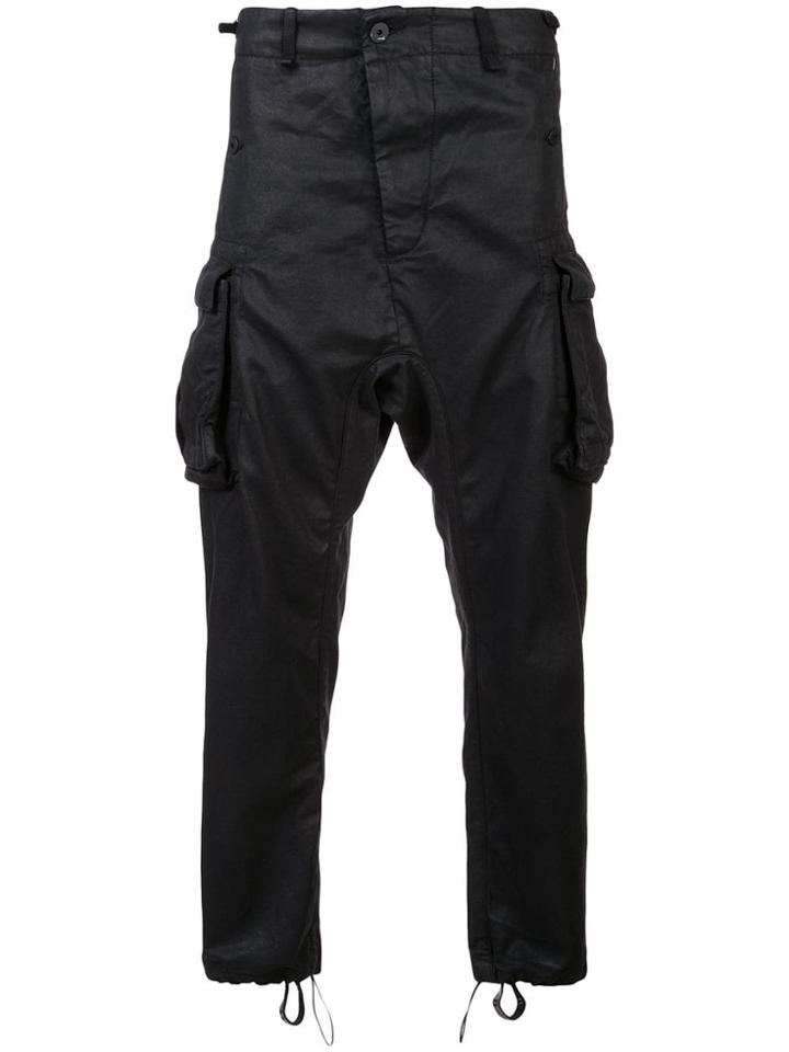 11 By Boris Bidjan Saberi Plain Cargo Pants - Black