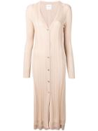 Barrie Knitted Cardigan Midi Dress - Neutrals