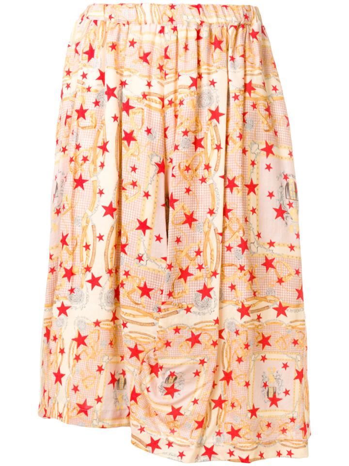 Comme Des Garçons Comme Des Garçons Printed Skirt - Multicolour