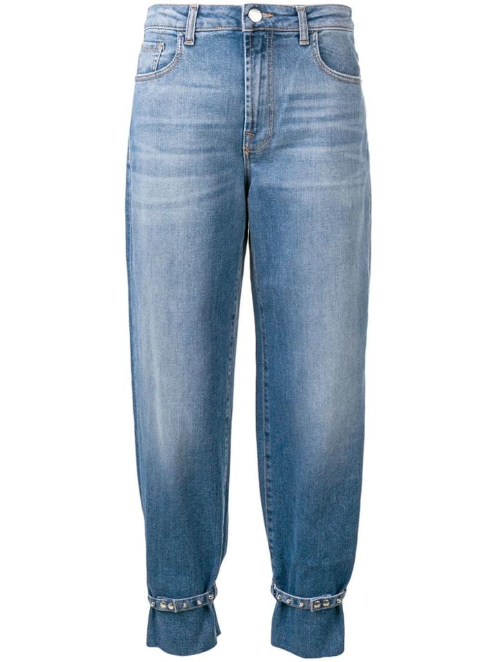 Pinko Ankle Strap Tapered Jeans - Blue