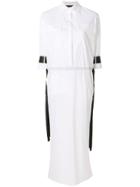 Federica Tosi Shift Midi Shirt Dress - White