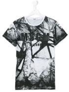 Msgm Kids - Graphic Print T-shirt - Kids - Cotton - 14 Yrs, Black