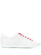 Hogl Contrasting Lace Sneakers - White