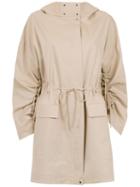 Gloria Coelho Hooded Coat - Neutrals