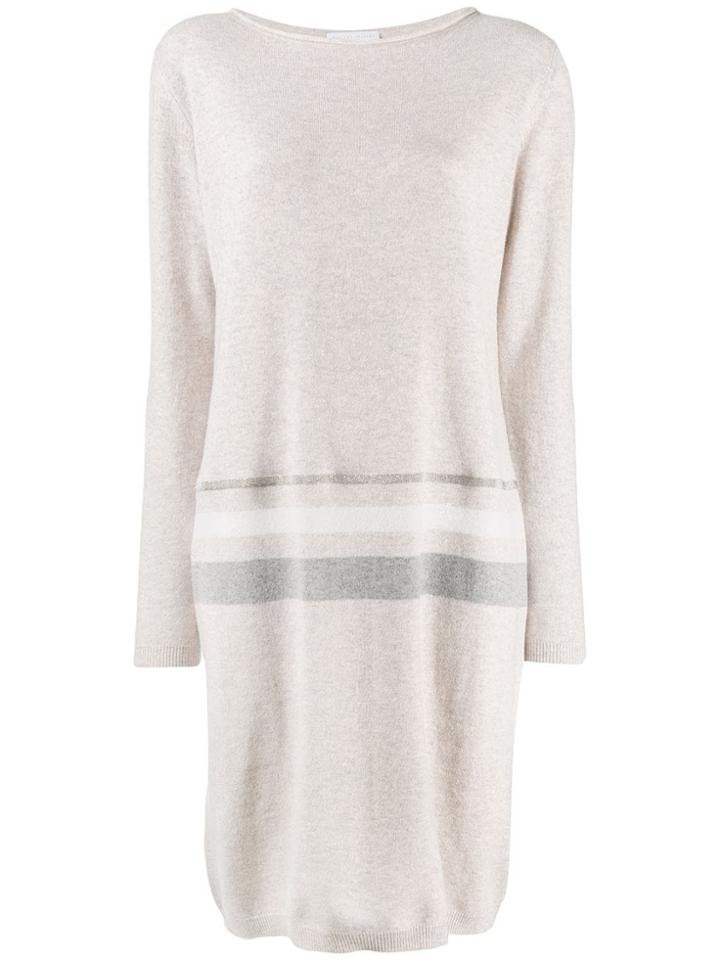Fabiana Filippi Stripe Sweater Dress - Neutrals