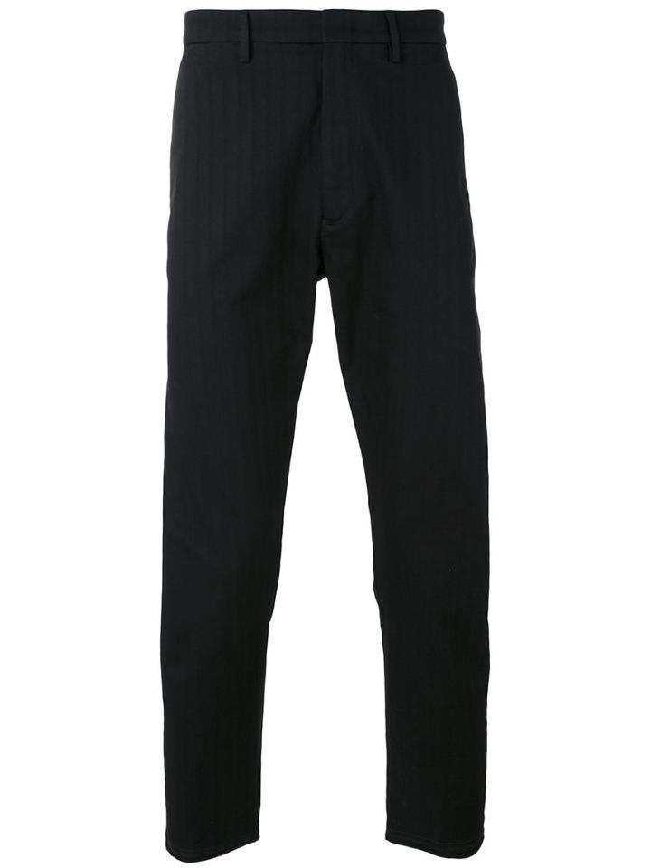 Pence - Striped Tailored Trousers - Men - Cotton - 54, Black, Cotton