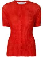Victoria Beckham Shortsleeved Jumper - Red