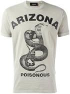 Dsquared2 Arizona Poisonous Snake T-shirt, Men's, Size: Medium, Nude/neutrals, Cotton