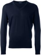 Ermenegildo Zegna V-neck Jumper - Blue