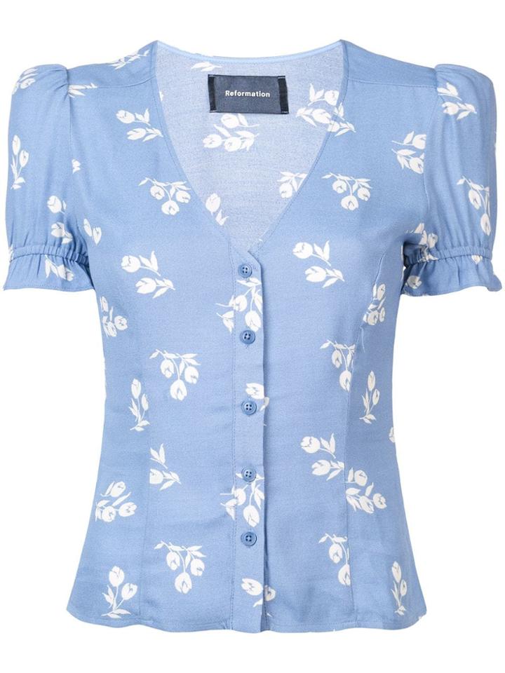 Reformation Allegra Top - Blue