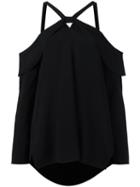 Proenza Schouler Off-shoulder Blouse, Women's, Size: 6, Black, Acetate/viscose