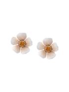 Jennifer Behr Flower Stud Earrings - White