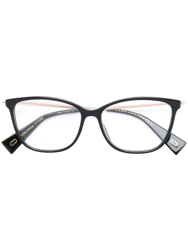 Marc Jacobs Eyewear Cat Eye Glasses - Black
