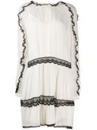 Twin-set Lace Trim Dress - White
