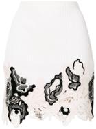3.1 Phillip Lim Embroidered Lace Mini Skirt - White
