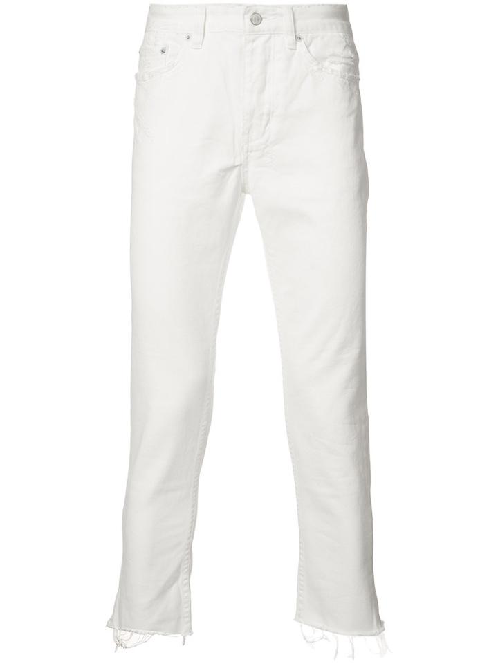 Ksubi - Cropped Slim Jeans - Men - Cotton - 32, White, Cotton
