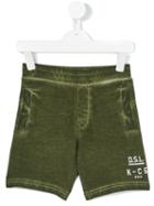 Diesel Kids - Track Shorts - Kids - Cotton - 6 Yrs, Green