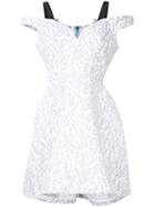 Natasha Zinko - Floral Print Structured Dress - Women - Cotton - 34, White, Cotton