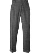 Pence Front Pleat Trousers, Men's, Size: 50, Black, Spandex/elastane/viscose/virgin Wool