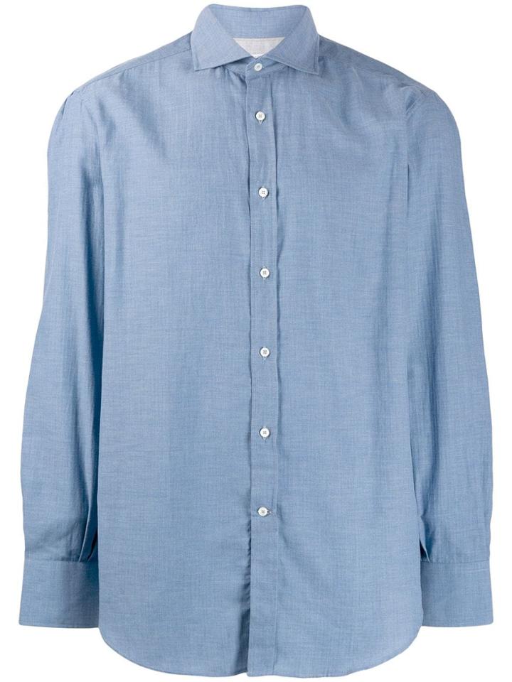 Brunello Cucinelli Button Up Shirt - Blue