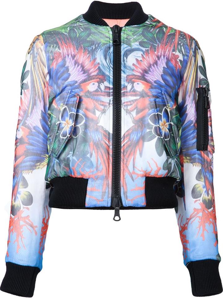 Dsquared2 Parrot Print Bomber Jacket