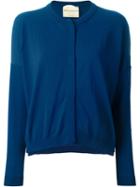 Erika Cavallini Dropped Shoulder Cardigan, Women's, Size: M, Blue, Cotton