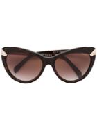 Emilio Pucci - Cat Eye Sunglasses - Women - Acetate/metal - 56, Brown, Acetate/metal