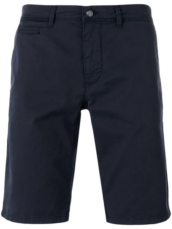 Woolrich Chino Shorts, Men's, Size: 32, Blue, Cotton/spandex/elastane