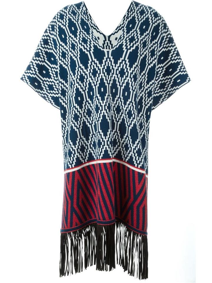 Antonia Zander 'marrakech' Fringed Knit Kaftan