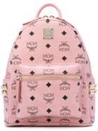 Mcm Mini Stark Backpack - Pink & Purple