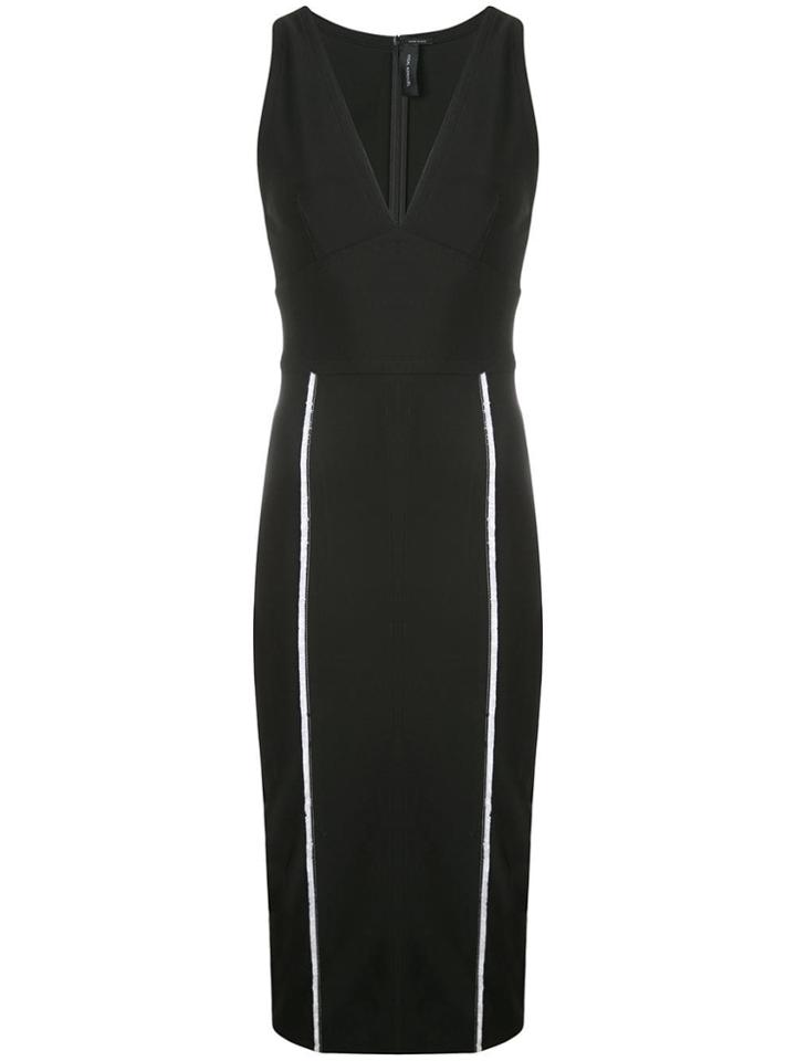 Yigal Azrouel Mechanical Sheath Dress - Black