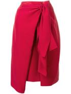 Joseph Side Knot Skirt - Red
