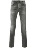 Entre Amis Stonewashed Slim-fit Jeans - Grey