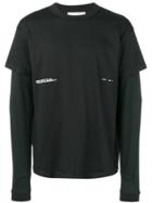 Heliot Emil Logo Print Layered T-shirt - Black