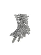 Lanvin Crystal-embellished Bird Brooch - Metallic