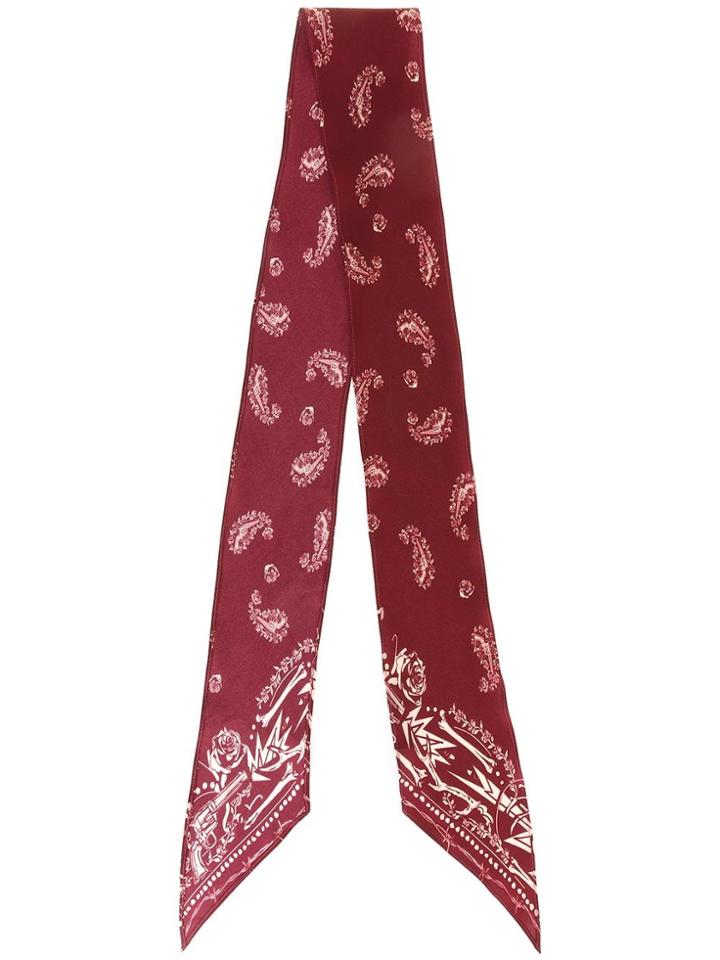 Rockins Paisley Print Scarf - Red