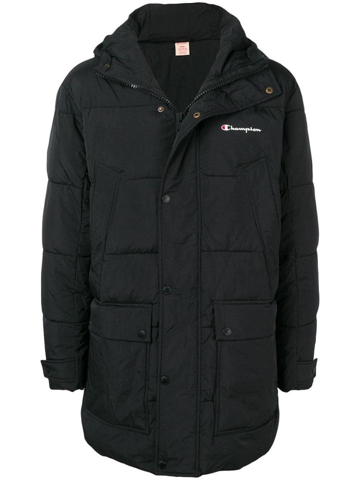 Champion Padded Popper Coat - Black