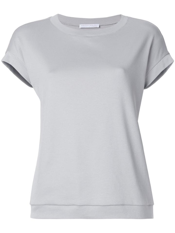 Fabiana Filippi Cap Sleeve T-shirt - Grey