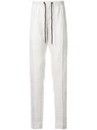 Emporio Armani Elasticated Waist Trousers - White