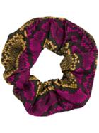 Andamane Snakeskin Scrunchie - Yellow