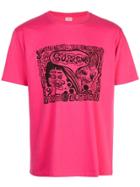 Supreme Illustration Print T-shirt - Pink