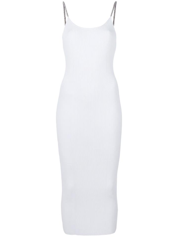 Alexander Wang Fitted Chain Dress - White
