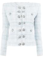 Balmain Buttoned Tweed Jacket - Pink